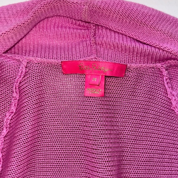 Lilly Pulitzer Tatum Cardigan Lilac Rose M - Picture 4 of 9